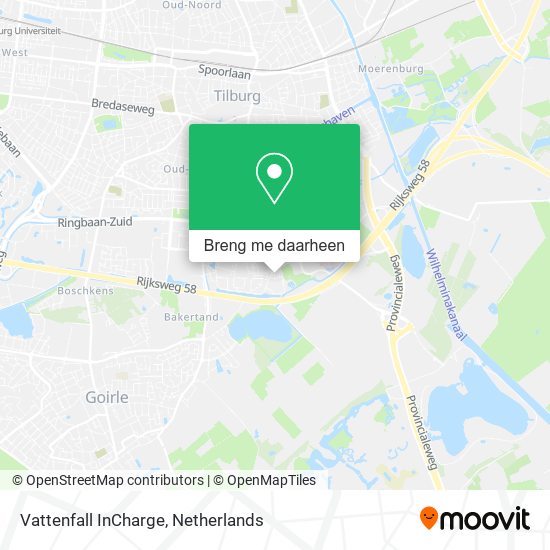Vattenfall InCharge kaart