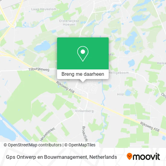 Gps Ontwerp en Bouwmanagement kaart