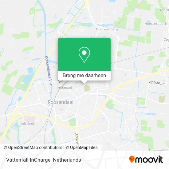 Vattenfall InCharge kaart
