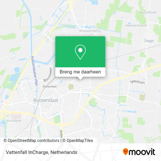 Vattenfall InCharge kaart