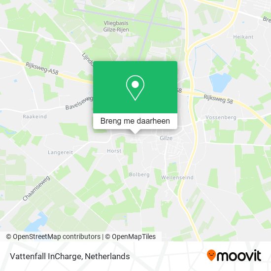 Vattenfall InCharge kaart
