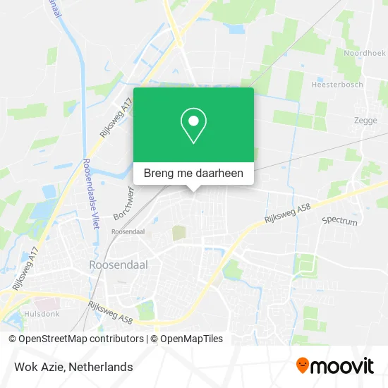 Wok Azie kaart