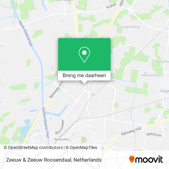 Zeeuw & Zeeuw Roosendaal kaart