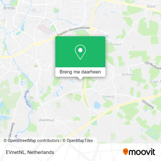 EVnetNL kaart