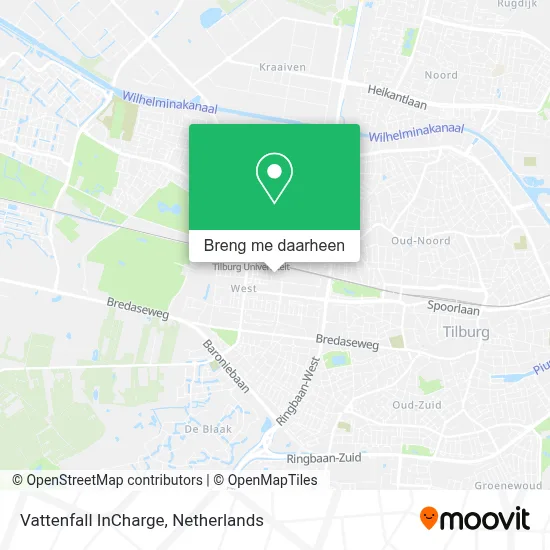 Vattenfall InCharge kaart