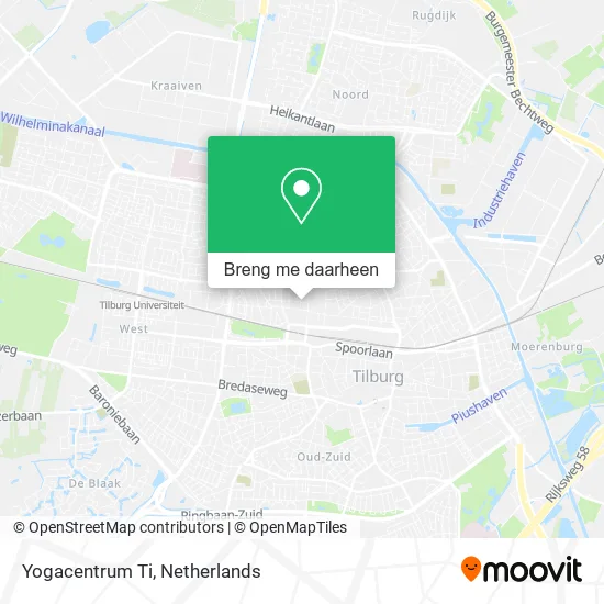 Yogacentrum Ti kaart