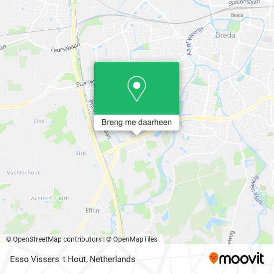 Esso Vissers 't Hout kaart
