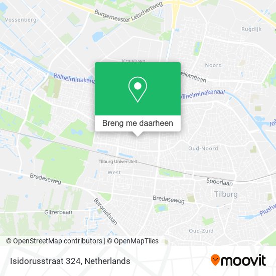 Isidorusstraat 324 kaart