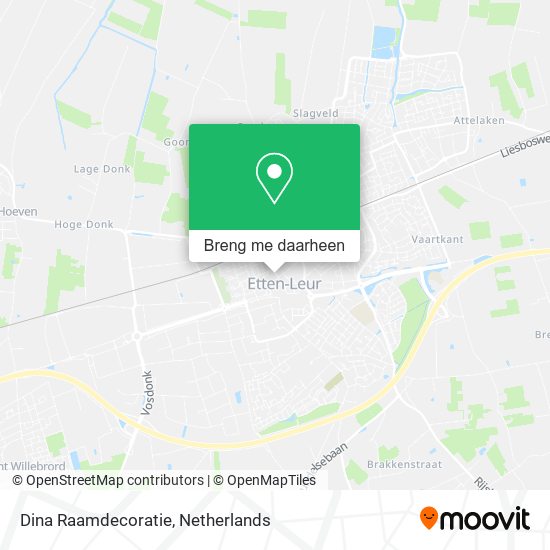 Dina Raamdecoratie kaart