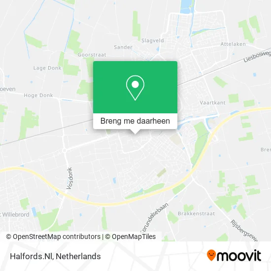 Halfords.Nl kaart