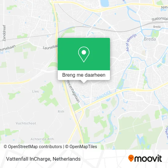 Vattenfall InCharge kaart