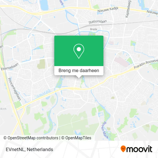 EVnetNL kaart