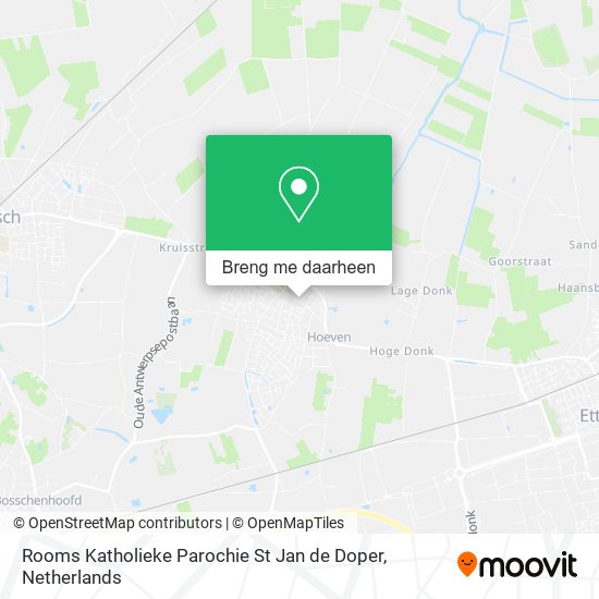 Rooms Katholieke Parochie St Jan de Doper kaart
