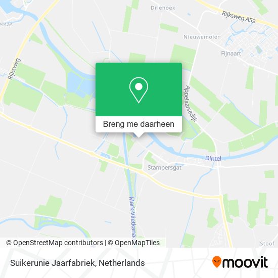Suikerunie Jaarfabriek kaart