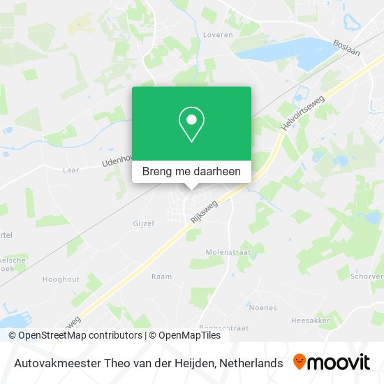 Autovakmeester Theo van der Heijden kaart