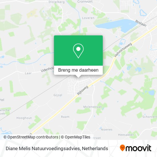 Diane Melis Natuurvoedingsadvies kaart