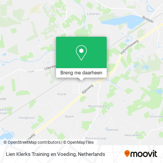 Lien Klerks Training en Voeding kaart