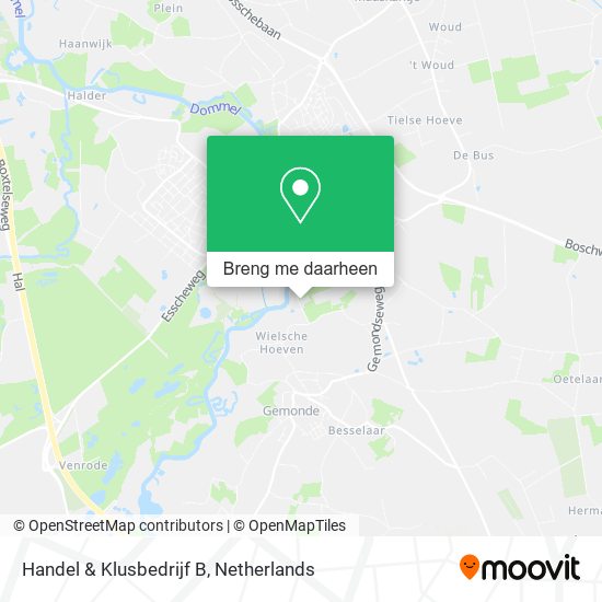 Handel & Klusbedrijf B kaart