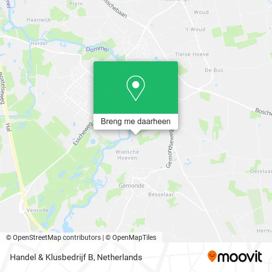 Handel & Klusbedrijf B kaart