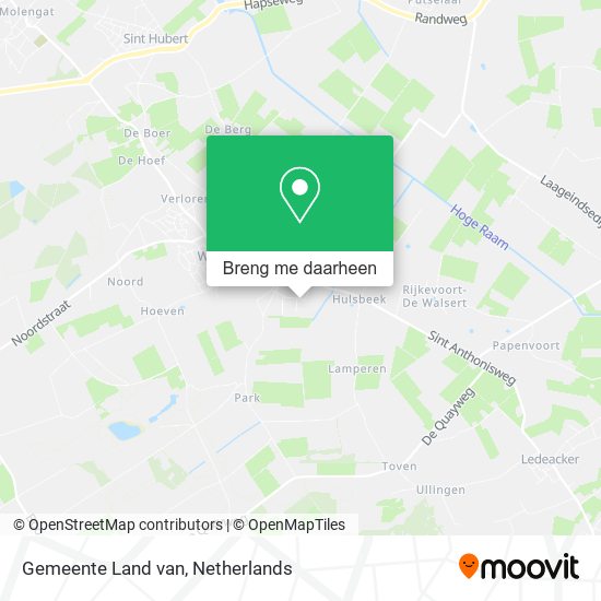 Gemeente Land van kaart