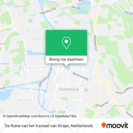 De Ruïne van het Kasteel van Strijen kaart