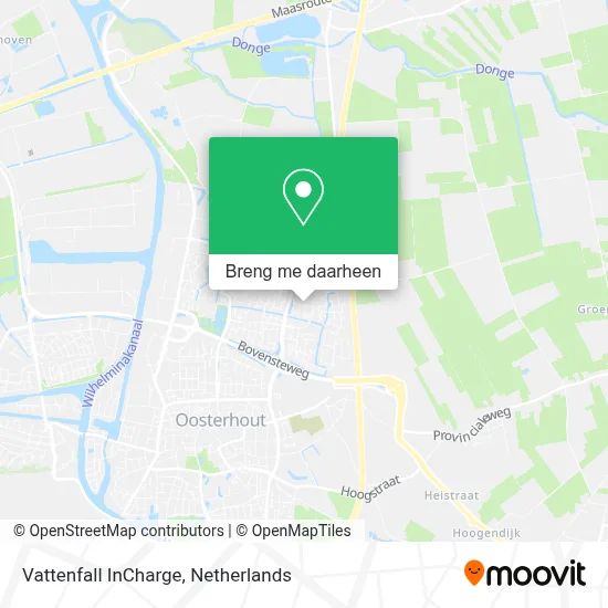 Vattenfall InCharge kaart