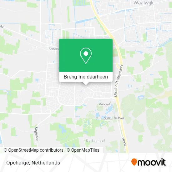 Opcharge kaart