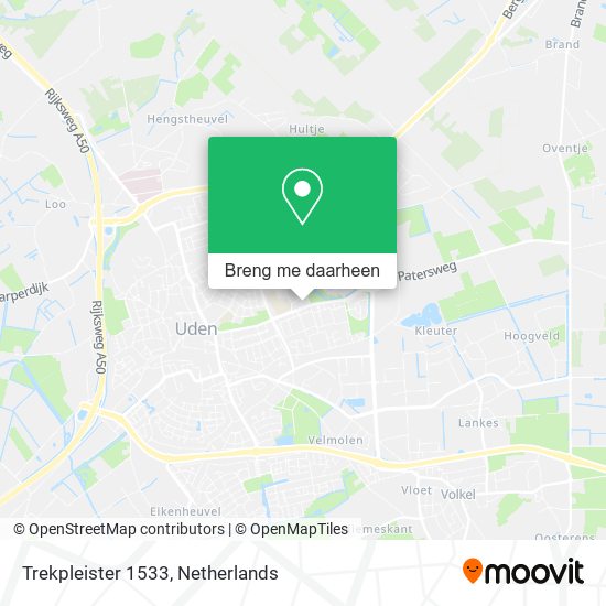 Trekpleister 1533 kaart