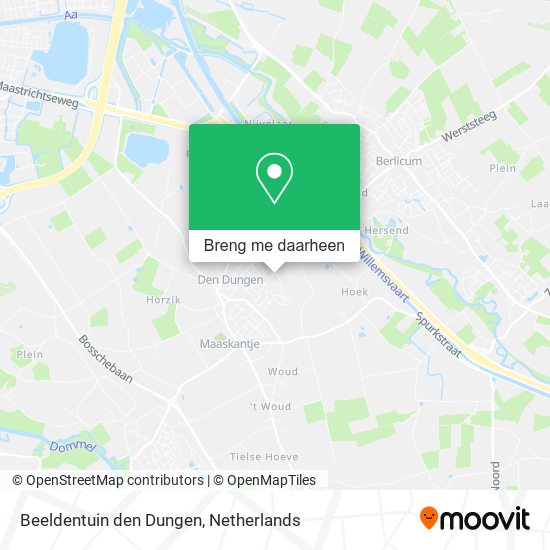 Beeldentuin den Dungen kaart