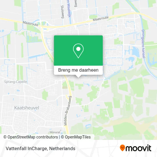 Vattenfall InCharge kaart