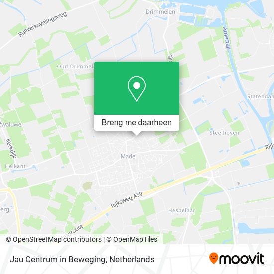 Jau Centrum in Beweging kaart