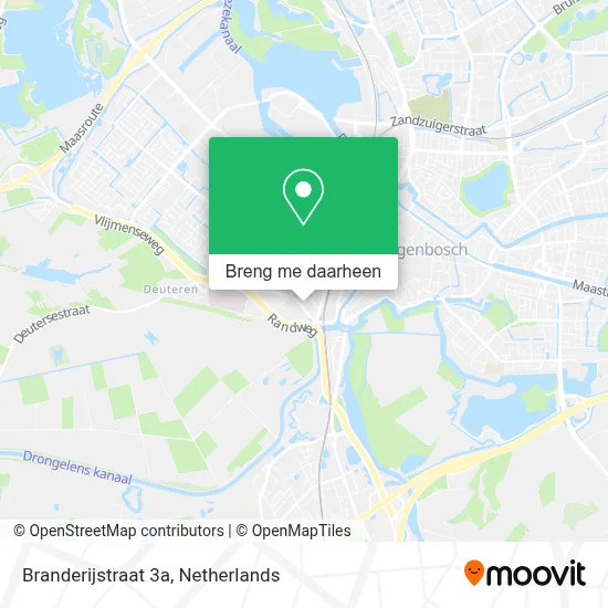 Branderijstraat 3a kaart