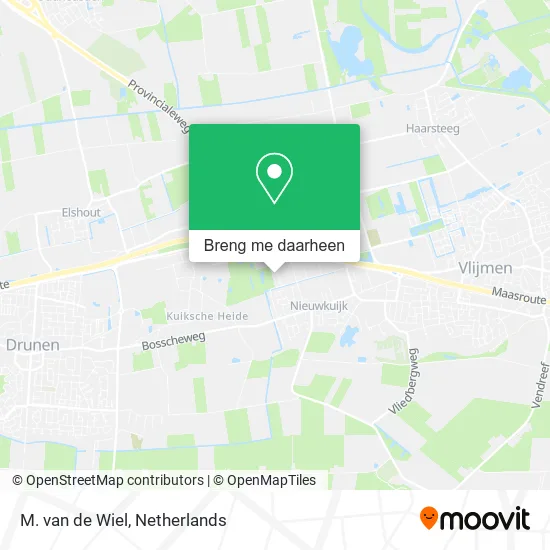 M. van de Wiel kaart