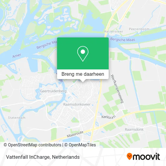 Vattenfall InCharge kaart