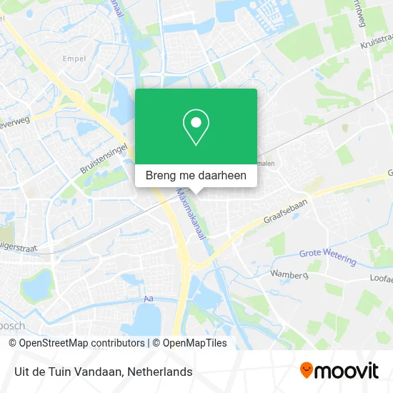 Uit de Tuin Vandaan kaart