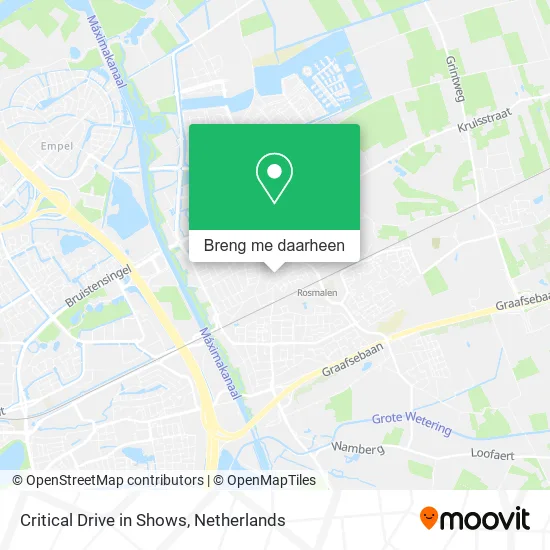 Critical Drive in Shows kaart