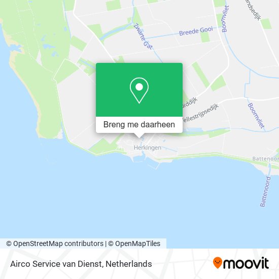 Airco Service van Dienst kaart