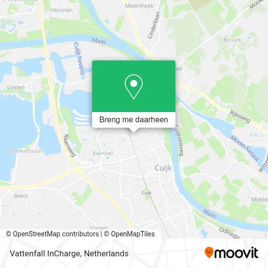 Vattenfall InCharge kaart