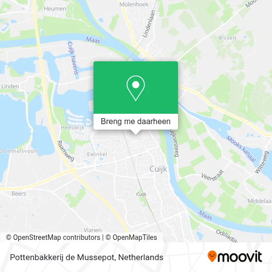 Pottenbakkerij de Mussepot kaart