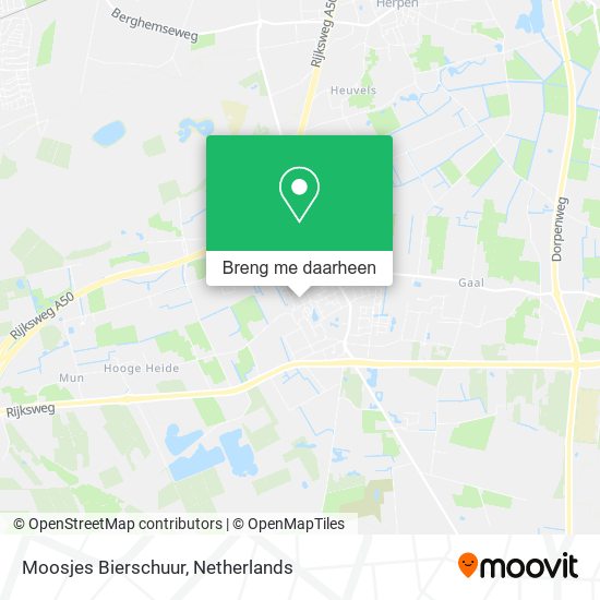 Moosjes Bierschuur kaart