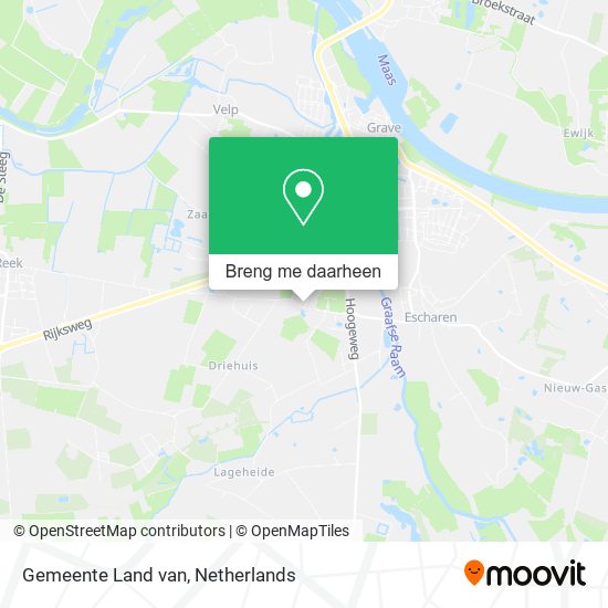 Gemeente Land van kaart