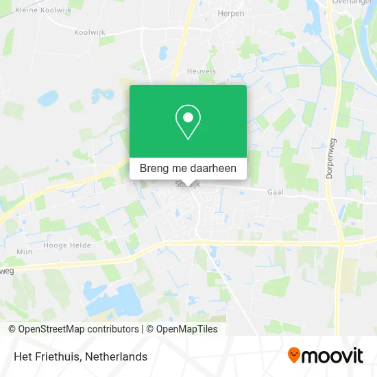 Het Friethuis kaart