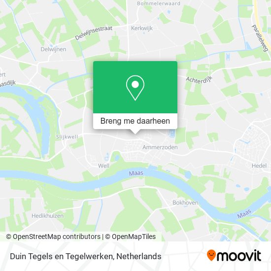 Duin Tegels en Tegelwerken kaart