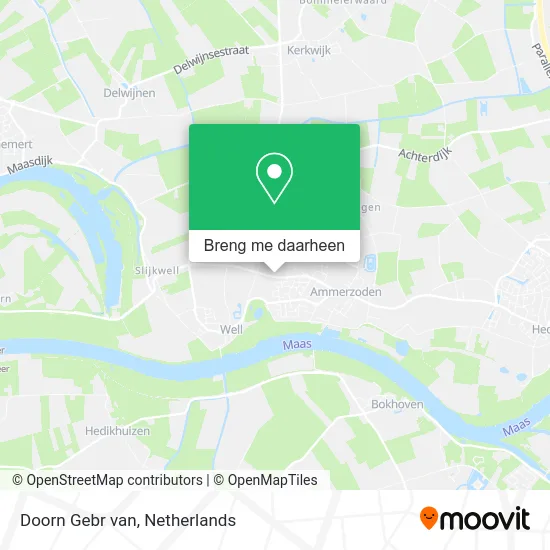 Doorn Gebr van kaart