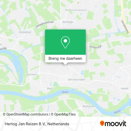 Hertog Jan Reizen B.V. kaart