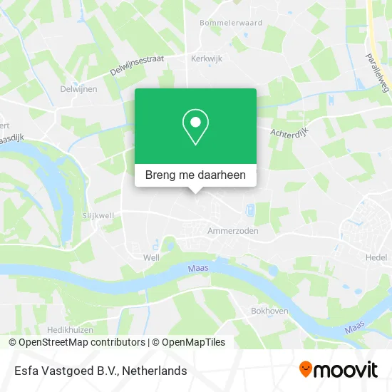 Esfa Vastgoed B.V. kaart