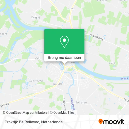 Praktijk Be Relieved kaart