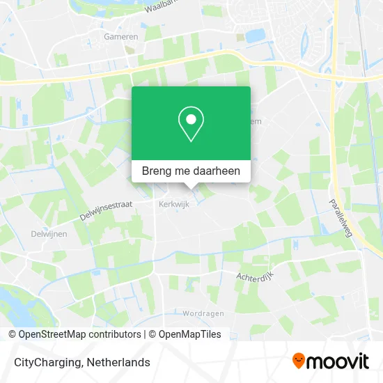 CityCharging kaart