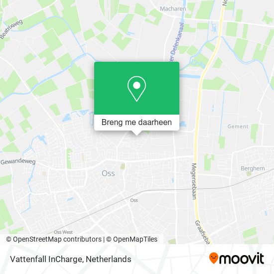 Vattenfall InCharge kaart