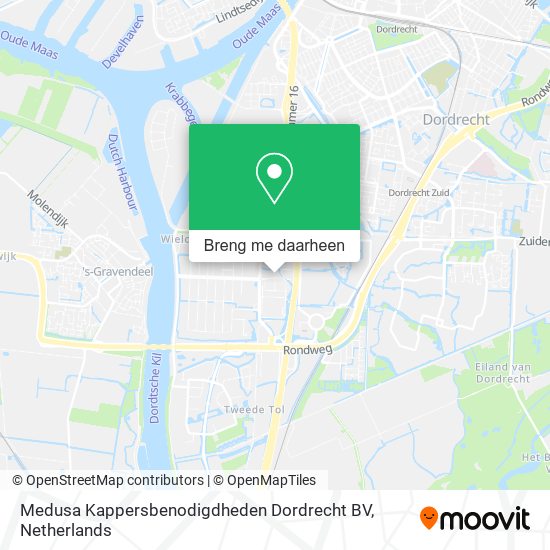 Medusa Kappersbenodigdheden Dordrecht BV kaart
